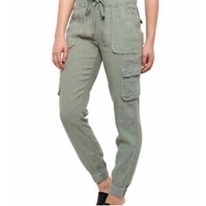 Nicole Miller Olive Cargo Joggers